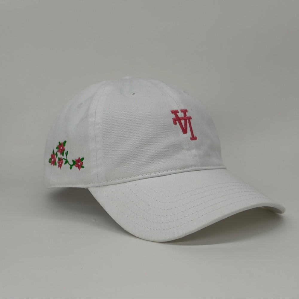 LA Bougainvillea White Dad Hat